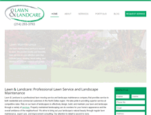 Tablet Screenshot of lawnandlandcare.com